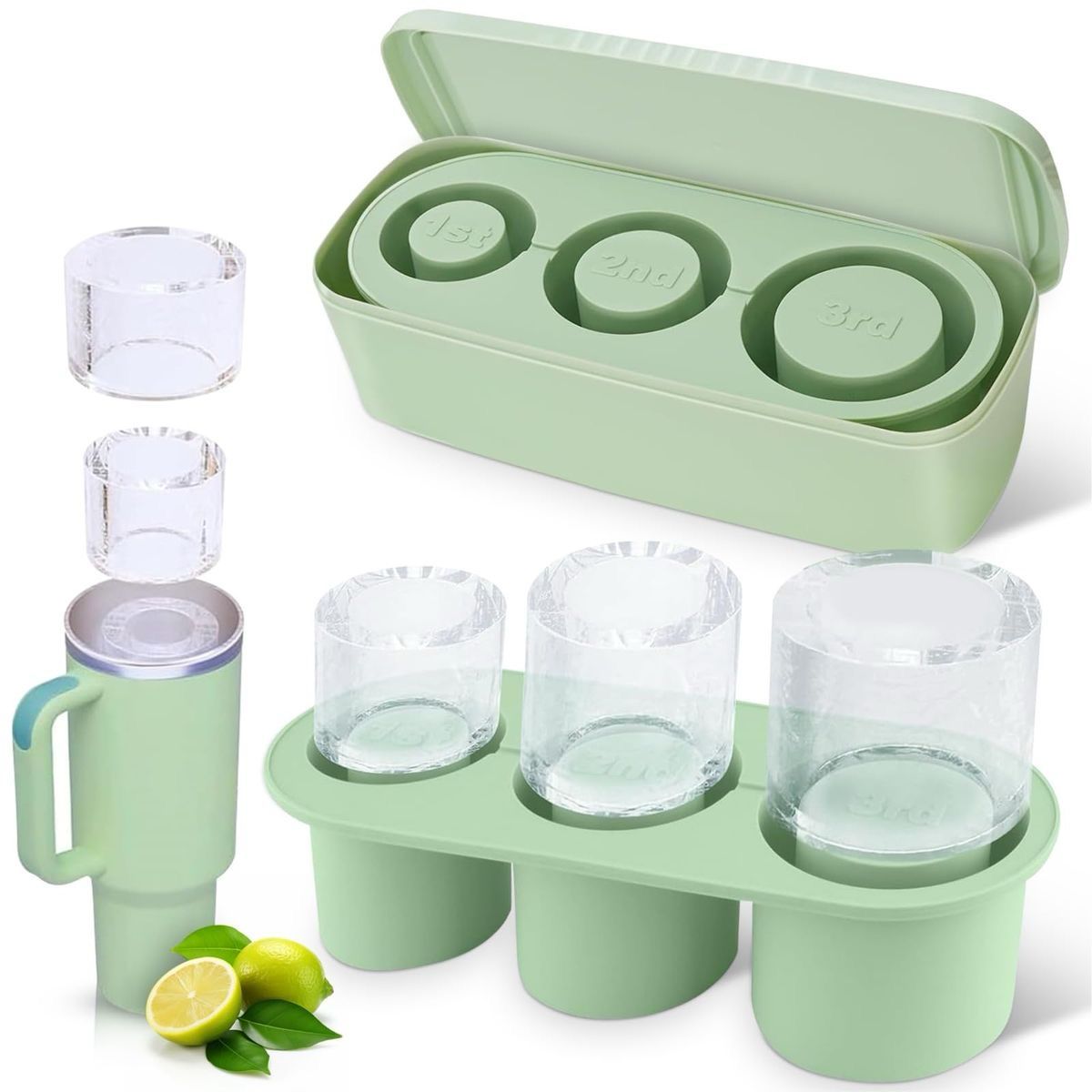 Silicone lce Square Tray with Lid